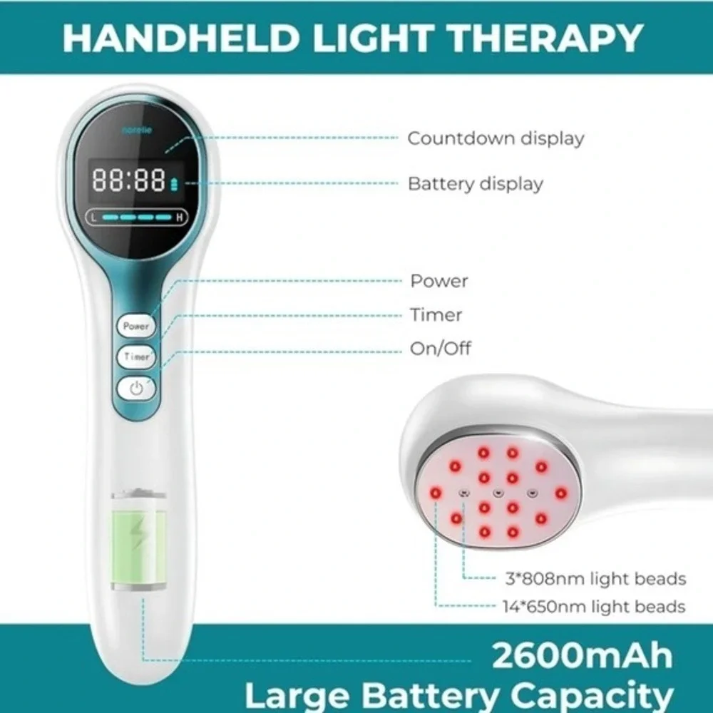 Norelie‎ RedRevive Cold Laser Therapy Device Bundle Red Light Bundle